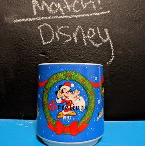 SOLD Disney seasons greetings vintage mug 1997